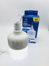 Cargar imagen en el visor de la galería, Foco multi usos consume 15 W alumbra 75W Mod EM04W15 recargable, para escalada, senderismo, Bombilla de carga, led de ahorro de energía superbrillante, iluminación de emergencia de corte de energía para el hogar - mychinashop.com