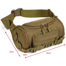 Cargar imagen en el visor de la galería, Canguro grande riñonera de nailon de alta calidad, bolso de hombro y pecho, multicapacidad, para viaje MOD 6023