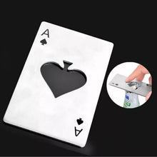 Cargar imagen en el visor de la galería, Abrebotellas de acero inoxidable, abridor de botellas de cerveza, cartas de juego de póker escarpines de Soda, herramientas de Bar,DESTAPADOR NIPES