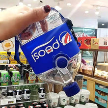 Cargar imagen en el visor de la galería, Vaso de bebida Tritan portátiles, taza de agua de Cola de dibujos animados con pajita, taza Kawaii divertida, botella de agua creativa 300 ml MOD 264NF