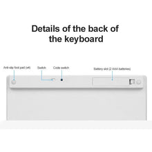 Cargar imagen en el visor de la galería, Teclado inalámbrico universal con bluetooth para ordenador portátil, tableta, iPad, iPhone, IOS, sistema operativo android y windows - mychinashop.com