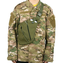 Cargar imagen en el visor de la galería, Funda de pistola de caza de nailon oculta para hombre, bolso de hombro para mano izquierda, antirrobo, bolsa de pecho, bolsa de pistola de almacenamiento táctico
