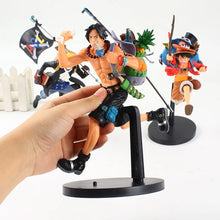 Cargar imagen en el visor de la galería, Figura de One Piece Running Three Brothers Luffy,Ace, Saab, modelo de Anime coleccionable de PVC, juguetes de regalo para niños