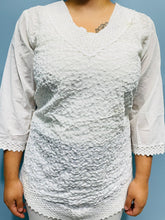 Cargar imagen en el visor de la galería, Blusa de dama color blanco S,M,L,XL