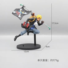 Cargar imagen en el visor de la galería, Figura de One Piece Running Three Brothers Luffy,Ace, Saab, modelo de Anime coleccionable de PVC, juguetes de regalo para niños