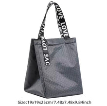 Cargar imagen en el visor de la galería, Fiambrera Bolsa de almuerzo con aislamiento térmico, Enfriador de alimentos, impermeable, Oxford, para pícnic, oficina, viaje, para desayuno MOD HB-711