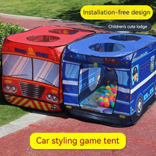 Cargar imagen en el visor de la galería, Castillo Tienda de juegos emergente para niños, casa de juegos al aire libre plegable, camión de bomberos, coche de policía, coche de helado, casa de juegos para niños, autobús interior MOD 180