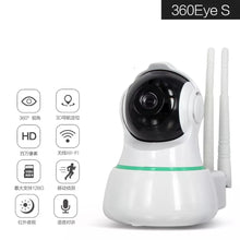 Cargar imagen en el visor de la galería, 360 grados Full HD CCTV Mini cámara inalámbrica WIFI vigilancia de seguridad del hogar Auto Seguimiento de la visión nocturna nube IP Cámara MOD CAM7204