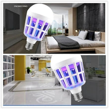 Cargar imagen en el visor de la galería, Foco para mosquitos 9W, lámpara antimosquitos 2 en 1, mata insectos, Bombilla, Mata moscas, insectos, luz nocturna para bebés MOD FOCO2