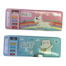 Cargar imagen en el visor de la galería, Estuche de lápices deformado, caja de almacenamiento de papelería escolar, estuche de lápices de plástico de dibujos animados, suministros escolares para niños, regalos para estudiantes MOD 7068