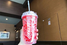 Cargar imagen en el visor de la galería, Botella de agua de mano para adultos, recipiente de hielo para Coca Cola, portátil, anticaída, resistente al desgaste, novedad MOD VAS-035