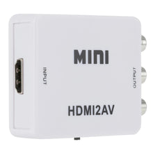 Cargar imagen en el visor de la galería, Adaptador de caja convertidora de vídeo compatible con AV a HDMI, RCA, CVSB, L/R, vídeo a HD, 1080P, HDMI, adaptador escalador, convertidor HDTV MOD X-97