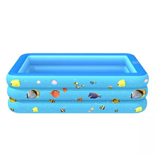 Cargar imagen en el visor de la galería, Bañera de natación inflable para niños, de 2 capas juguete, motivo de peces, deportes acuáticos 150x110x50 MOD TOY129