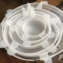 Cargar imagen en el visor de la galería, Tapas elásticas de silicona para cocina, tapa Universal para microondas, cuenco, olla, 6 unidades MOD GH4542