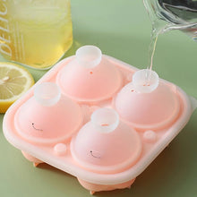 Cargar imagen en el visor de la galería, Molde rosa hielo Molde de cubitos de hielo rosa, caja de hielo de bola, bandeja de hielo congelado, fabricante de hielo de silicona, suministros de cocina Boutique de grado alimenticio, nuevo MOD 3213
