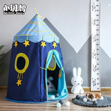 Cargar imagen en el visor de la galería, Tienda de campaña castillo COLOR ROSA REFORZADA para interiores y exteriores reforzado para niños, casa de Juegos de Princesa para bebés, tipi de juego portátil para niños y niñas, cabaña divertida, sala de zona interesante MOD 10582-1