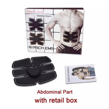Cargar imagen en el visor de la galería, Dispositivo inalámbrico de gimnasia abdominal por electroestimulación, masajeador adelgazante corporal EMS, entrenamiento muscular, equipo profesional de belleza y fitness para el hogar MOD 15339