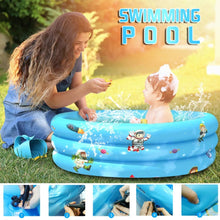 Cargar imagen en el visor de la galería, Piscina inflable de 110x30 cm para bebé, juguete infantil para niños, bañera redonda, portátil, juguetes para exteriores MOD TOY154