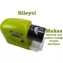 Cargar imagen en el visor de la galería, Afilador de cuchillos eléctrico multifunción, herramientas para el hogar, afilador de cuchillas inalámbrico y motorizado, sistema de piedras de afilar MOD 681100