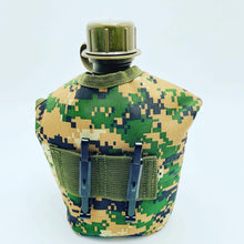 Cargar imagen en el visor de la galería, Botella de agua militar de 1L para acampar, senderismo, cantimplora con mango, herramienta práctica portátil para escalada al aire libre, viaje MOD BB33-1