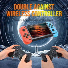 Cargar imagen en el visor de la galería, Consola X50 máx inalambrica contiene 2 controles tipo play con más de 15,000 juegos de play 1, minines, sega, árcade y muchos más, puedes descargarle más juegos, música, imágenes y videos