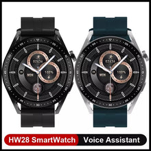 Cargar imagen en el visor de la galería, Reloj inteligente HW28 NFC para hombre y mujer, pulsera con pantalla HD AI, asistente de voz, Bluetooth, llamadas, calorías, pk Huawei GTR 3 GTS 2, novedad de 2022