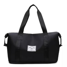 Cargar imagen en el visor de la galería, Bolso de viaje de tela Oxford para mujer, maleta de viaje de hombro informal, a la moda y escalable, bolsas de Yoga impermeables de gran capacidad MOD 2022-15