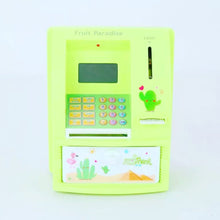 Cargar imagen en el visor de la galería, BANCO DE AHORRO DE Fruta de dibujos animados de voz ATM, caja de dinero, dinero electrónico, Mini contraseña, máquina ATM, depósito automático de billetes MOD 63-01 - mychinashop.com