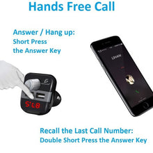 Cargar imagen en el visor de la galería, Kit de coche con Bluetooth 5,0 transmisor de manos libres inalámbrico con FM, reproductor de MP3 LCD, 3.1A cargador USB, accesorios de coche MOD FMX9