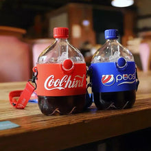 Cargar imagen en el visor de la galería, Vaso de bebida Tritan portátiles, taza de agua de Cola de dibujos animados con pajita, taza Kawaii divertida, botella de agua creativa 300 ml MOD 264NF