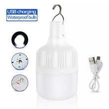 Cargar imagen en el visor de la galería, Foco portátil Mod EM04W9 45W Bombilla LED recargable USB para Camping, lámpara de Camping al aire libre, modelo 5, linternas portátiles, luces de emergencia para barbacoa, senderismo - mychinashop.com