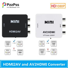 Cargar imagen en el visor de la galería, Adaptador de caja convertidora de vídeo compatible con AV a HDMI, RCA, CVSB, L/R, vídeo a HD, 1080P, HDMI, adaptador escalador, convertidor HDTV MOD X-97