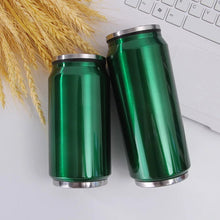 Cargar imagen en el visor de la galería, Taza de acero inoxidable con aislamiento Pop Can, vaso creativo personalizado a prueba de fugas con tapas, taza de vacío 500 ml MOD ZE-0754