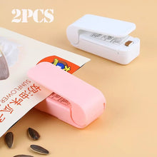 Cargar imagen en el visor de la galería, Mini Sellador Térmico de Bolsas, Máquina de Sellado de Saco Plástico, Portátil, Clip, Práctica, Utensilios de Cocina para Aperitivos MOD MJP-198