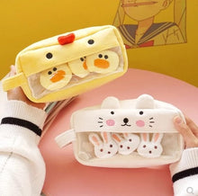 Cargar imagen en el visor de la galería, Estuche de lápices Kawaii de felpa rosa, bonito estuche para lápices para niñas, bolsa de lápices para estudiantes, papelería, bolsa para bolígrafos, suministros escolares MOD 6733