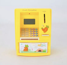 Cargar imagen en el visor de la galería, BANCO DE AHORRO DE Fruta de dibujos animados de voz ATM, caja de dinero, dinero electrónico, Mini contraseña, máquina ATM, depósito automático de billetes MOD 63-01 - mychinashop.com