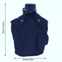 Cargar imagen en el visor de la galería, Botella de agua militar de 1L para acampar, senderismo, cantimplora con mango, herramienta práctica portátil para escalada al aire libre, viaje MOD BB33-1