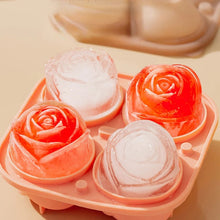 Cargar imagen en el visor de la galería, Molde rosa hielo Molde de cubitos de hielo rosa, caja de hielo de bola, bandeja de hielo congelado, fabricante de hielo de silicona, suministros de cocina Boutique de grado alimenticio, nuevo MOD 3213