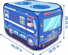 Cargar imagen en el visor de la galería, Castillo Tienda de juegos emergente para niños, casa de juegos al aire libre plegable, camión de bomberos, coche de policía, coche de helado, casa de juegos para niños, autobús interior MOD 180