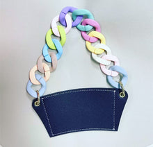 Cargar imagen en el visor de la galería, Portavaso termo reutilizable con cadena de viaje ecológica para bebidas, funda para botella de café, soporte para taza de cuero PU MOD cadena grandeMANGA