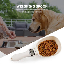 Cargar imagen en el visor de la galería, Báscula de comida para perros y mascotas, cuchara con pantalla LCD, tazón de alimentación para gatos, medidor, suministros para mascotas, cuchara de medida de pesaje, pantalla Digital MOD 0848