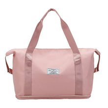Cargar imagen en el visor de la galería, Bolso de viaje de tela Oxford para mujer, maleta de viaje de hombro informal, a la moda y escalable, bolsas de Yoga impermeables de gran capacidad MOD 2022-15