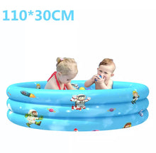 Cargar imagen en el visor de la galería, Piscina inflable de 110x30 cm para bebé, juguete infantil para niños, bañera redonda, portátil, juguetes para exteriores MOD TOY154