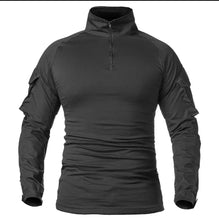Cargar imagen en el visor de la galería, Camisetas de senderismo tácticas para hombre, camisa de manga larga de camuflaje militar, transpirable, de secado rápido, para caza y escalada al aire libre,