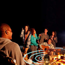 Cargar imagen en el visor de la galería, Altavoces de llama LED portátiles de 5W, azul de diente altavoces inalámbricos, alta calidad de sonido de fidelidad para viajes, Camping MOD HDY-1