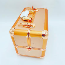 Cargar imagen en el visor de la galería, Estuche de cosméticos profesional 36.5x22x26 portátil de gran capacidad, bolsa de maquillaje de mano, a la moda, almacenamiento multicapa, caja de belleza MOD CX7570 - mychinashop.com