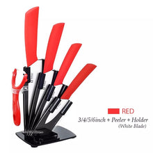 Cargar imagen en el visor de la galería, Juego de cuchillos de cerámica, 5 piezas, cortador de pelado de Chef de cocina, cuchillos de carne, KITCHEN KNIFE RO-6 CS