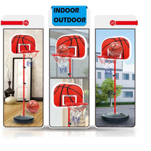 Cargar imagen en el visor de la galería, Tablero de básquetbol y Aro de baloncesto ajustable para niños pequeños, estante de soporte para niños, Bola de interior al aire libre, deporte, tablero trasero, llanta, tiro, juguete para niños, 63-150CM MOD TOY 574 y TOY 577