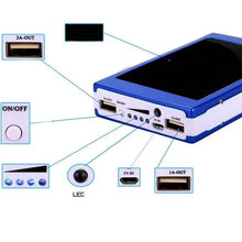 Cargar imagen en el visor de la galería, Luz de Camping portátil con carga Solar, linterna LED con función de Banco de energía, 20,000 mah MOD5800