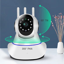 Cargar imagen en el visor de la galería, 360 grados Full HD CCTV Mini cámara inalámbrica WIFI vigilancia de seguridad del hogar Auto Seguimiento de la visión nocturna nube IP Cámara MOD CAM7204